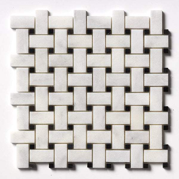 Avalon Cilalı Sepet Örgü Mozaik 25×50 mm Mermer Mozaik