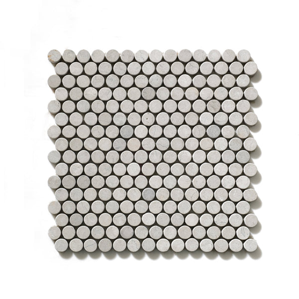 Penny Round Thala Gray Tumbled