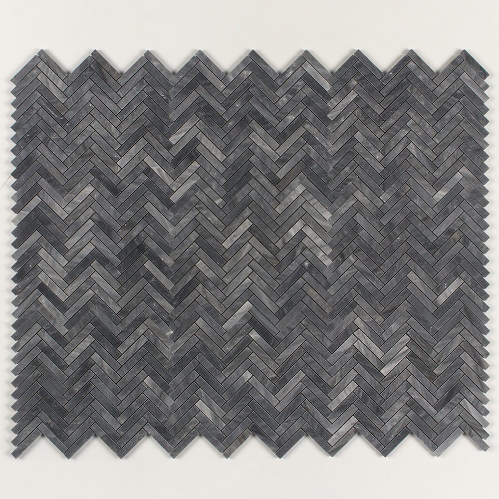 Bardiglio Royal Çapraz Kesim Yarı Cilalı Herringbone 15x76