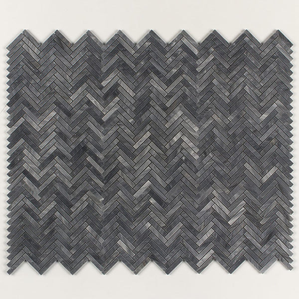 Bardiglio Royal Çapraz Kesim Yarı Cilalı Herringbone 15x76