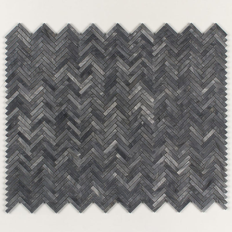 Bardiglio Royal Çapraz Kesim Yarı Cilalı Herringbone 15x76