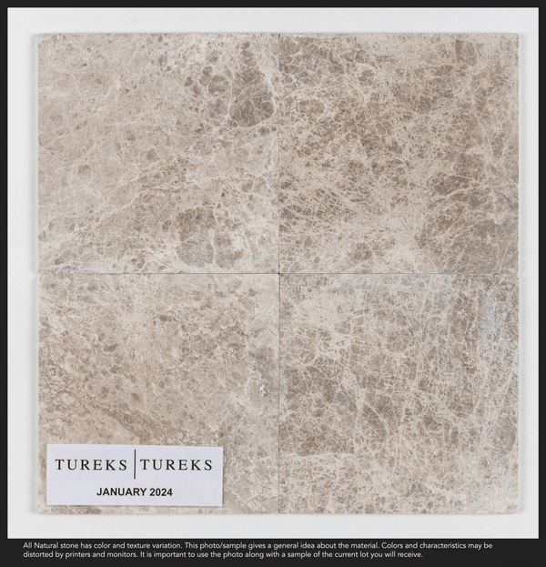Silver Shadow Tumbled Mermer Fayans