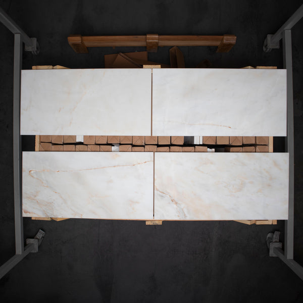 Calacatta Amber Honlu Mermer Fayans 30,5x61 cm