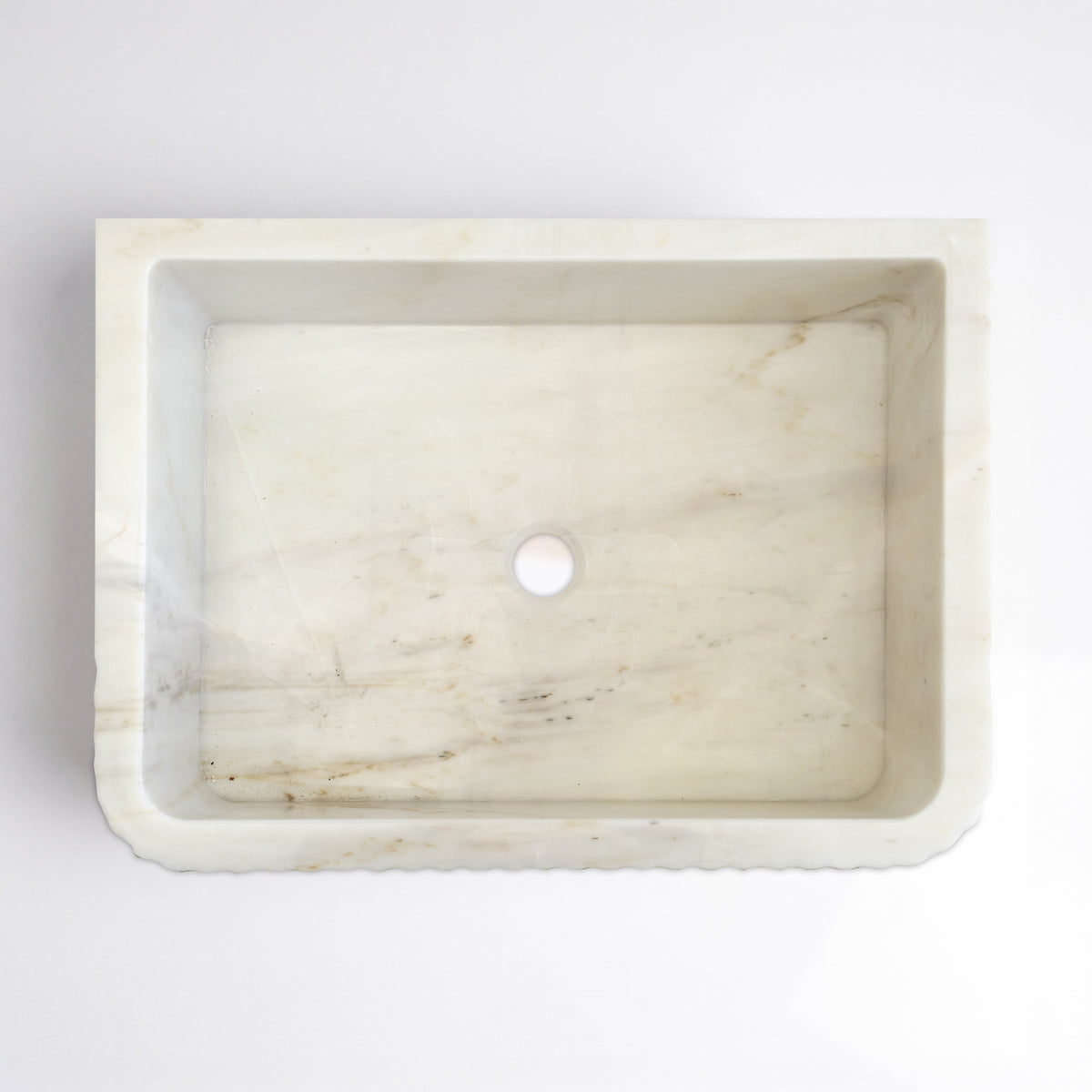 Calacatta Ambra Cilalı Mermer Como Lavabo 40×55×15 cm - Görsel 4