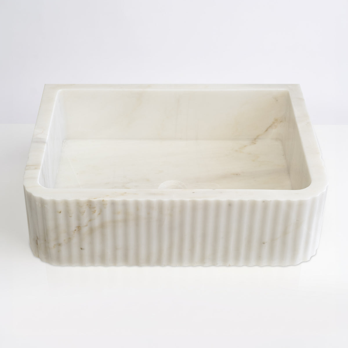 Calacatta Ambra Cilalı Mermer Como Lavabo 40×55×15 cm