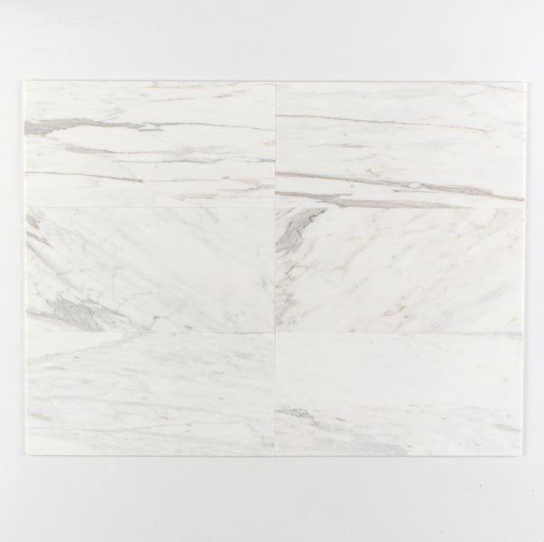 Calacatta Gold Royal Honlu Mermer Fayans 30,5x61 cm