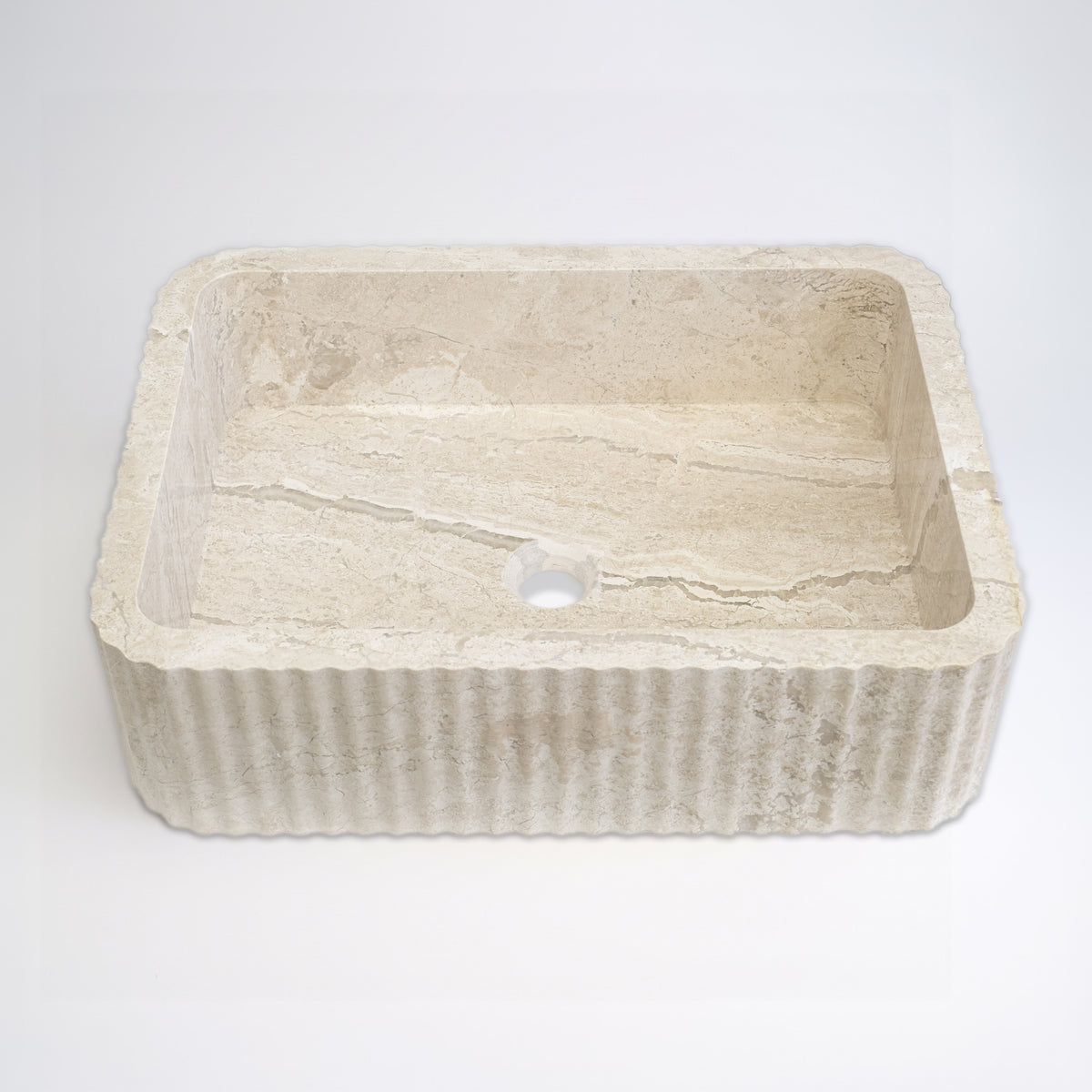 Diana Reale Cilalı Mermer Lucca Lavabo 40×55×15 cm - Görsel 2