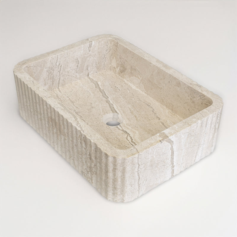 Diana Reale Cilalı Mermer Lucca Lavabo 40×55×15 cm - Görsel 3