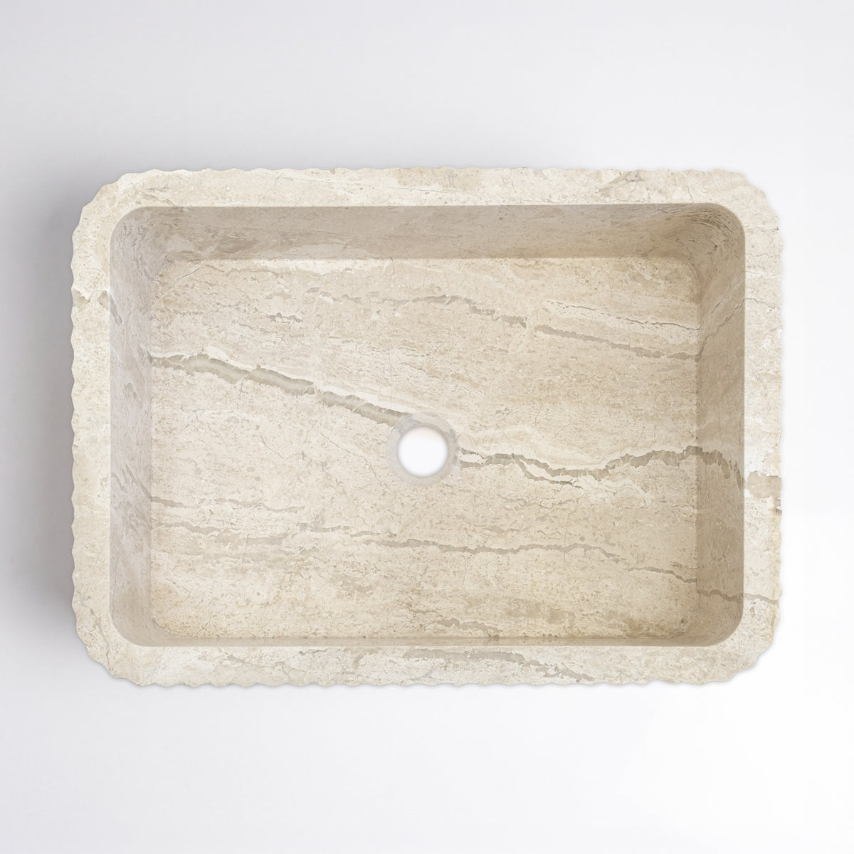 Diana Reale Cilalı Mermer Lucca Lavabo 40×55×15 cm - Görsel 4
