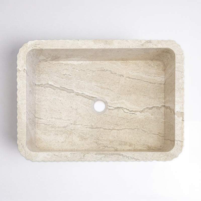 Diana Reale Cilalı Mermer Lucca Lavabo 40×55×15 cm - Görsel 4