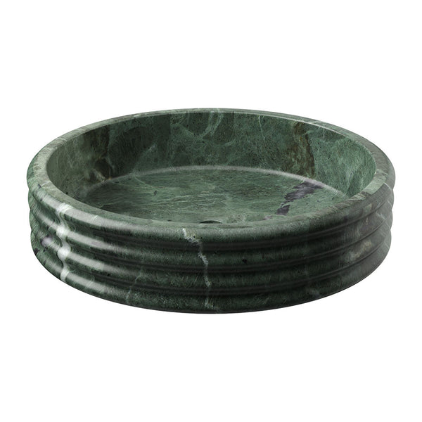 Verde Tia Honlu Yivli Mermer Lavabo Ø45,7 cm