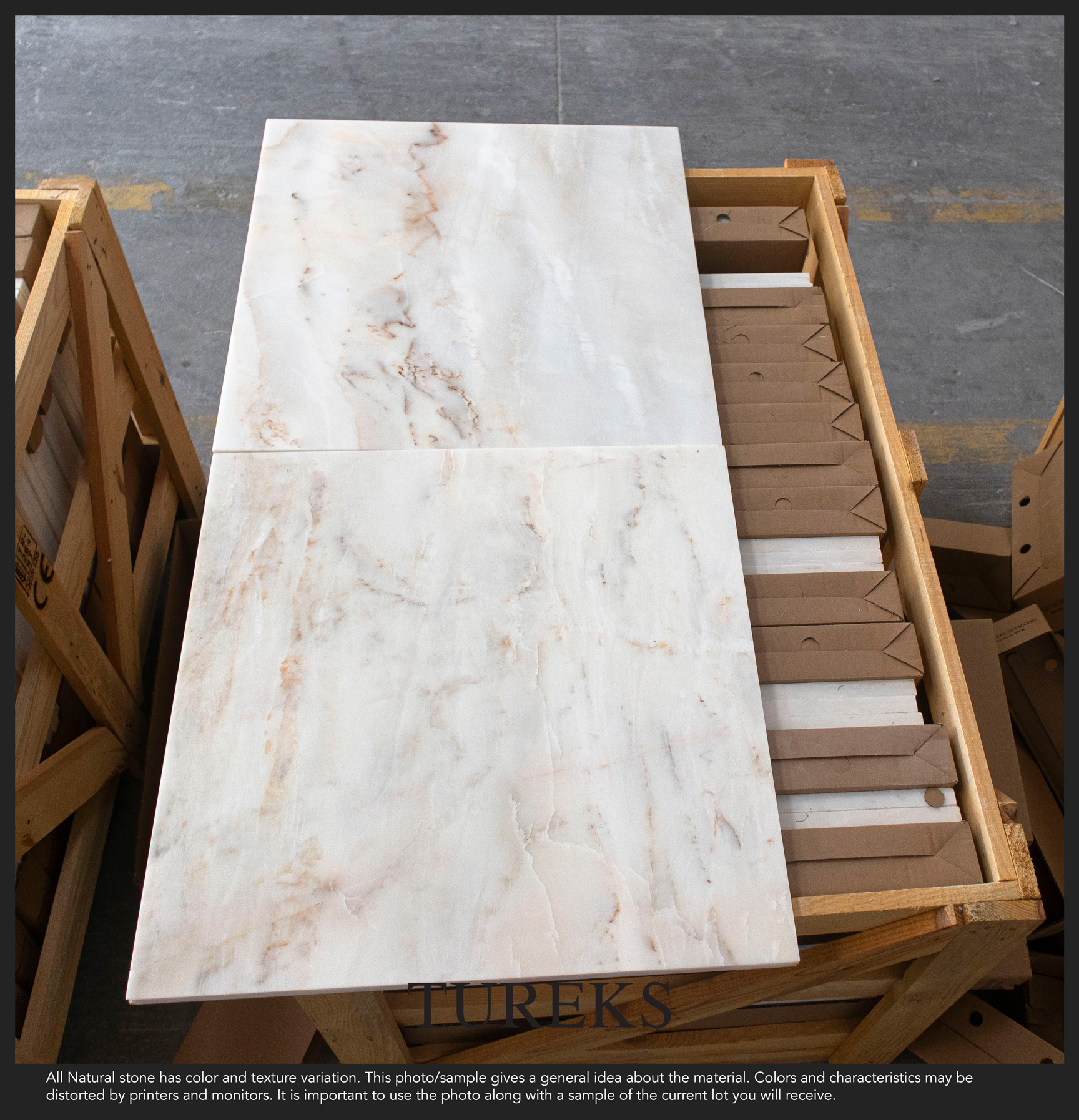 Calacatta Amber Klasik Honlu Mermer Fayans