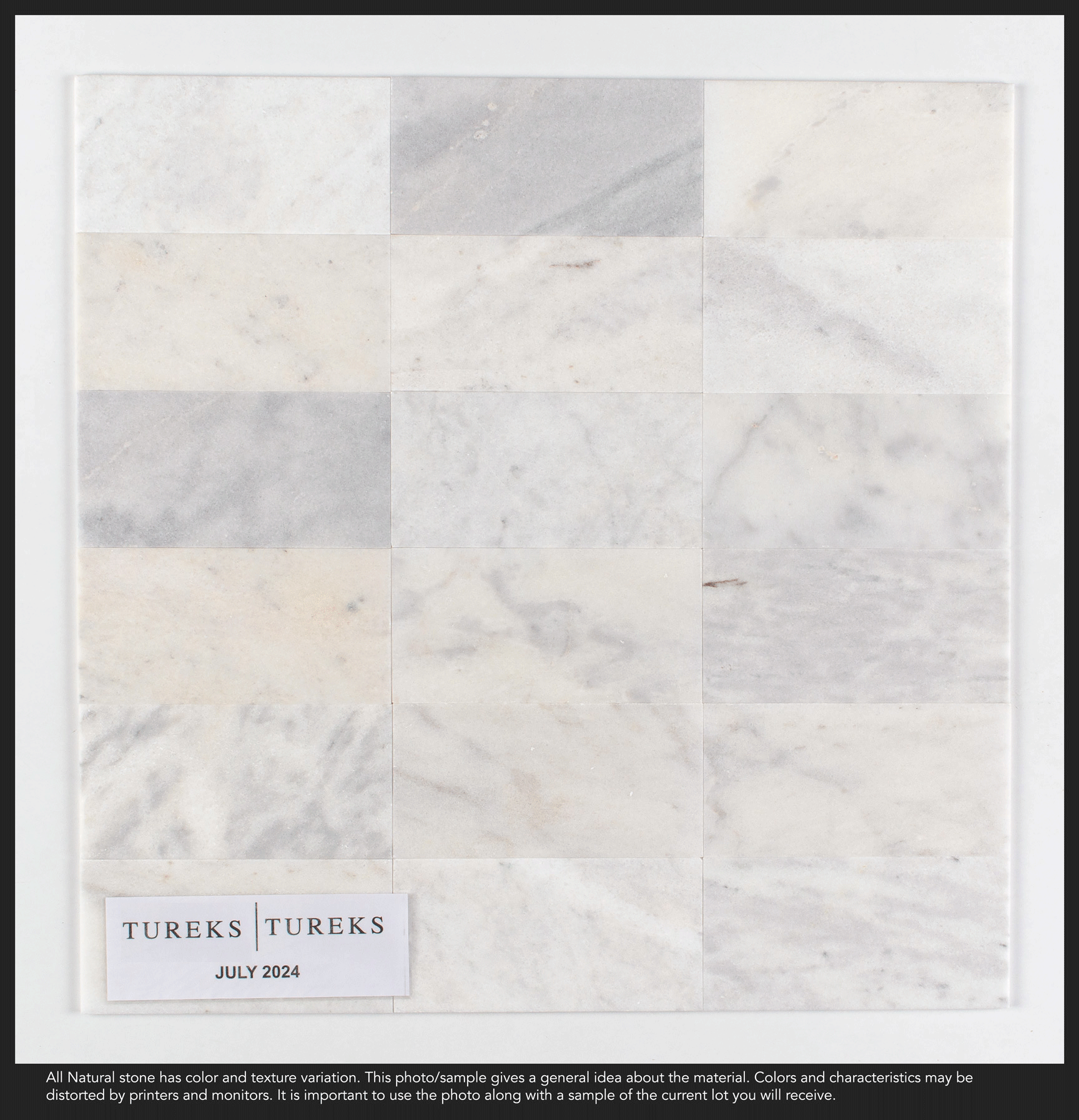 Glacıer Klasik Honlu Bevelled Mermer Fayans